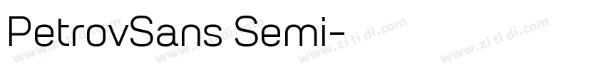 PetrovSans Semi字体转换